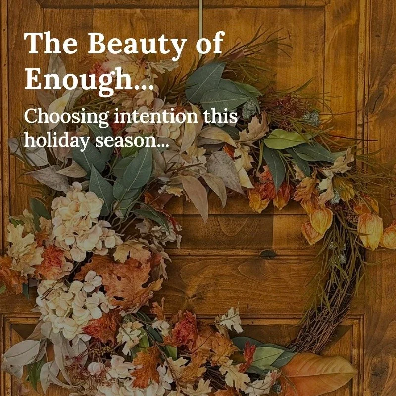 Here's what I shared with my Substack subscribers today: 

The holidays ask a lot of us.
They ask us to gather, to give, to do more.
And somewhere in all that doing, we can forget to simply be.

It&rsquo;s easy to chase a trend.
To buy what others ha