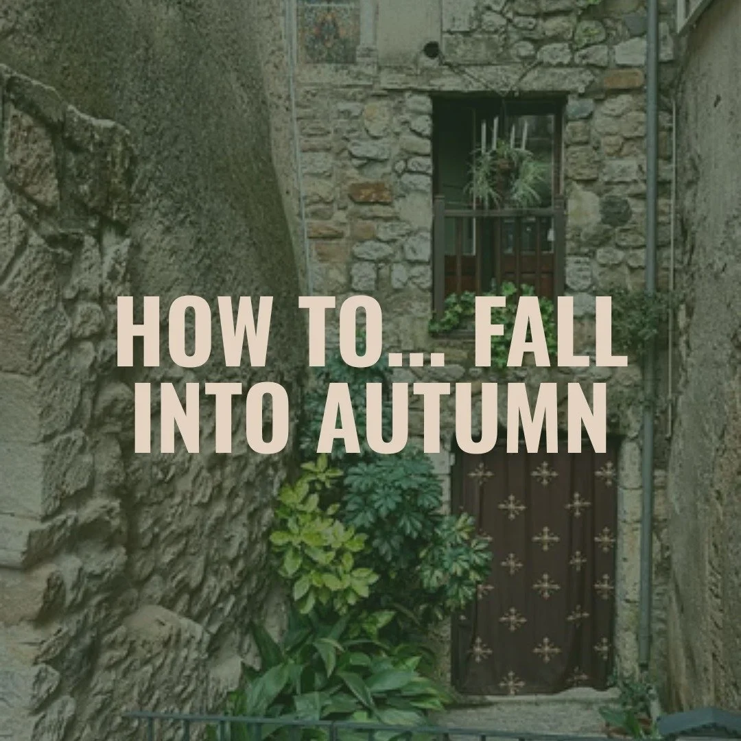 Autumn feels like a deep breath after a bit of a struggle.

Easily my favorite time of year...

There&rsquo;s something about this season that makes me want to slow down, get outside, notice what&rsquo;s changing and bring a little of that feeling ho