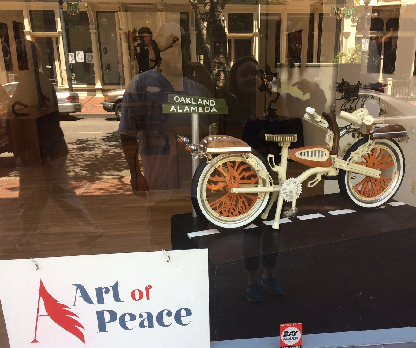 “300 Shots Fired”  Mixed media (steel, aluminum, wood, copper, resin, acrylic), 2018