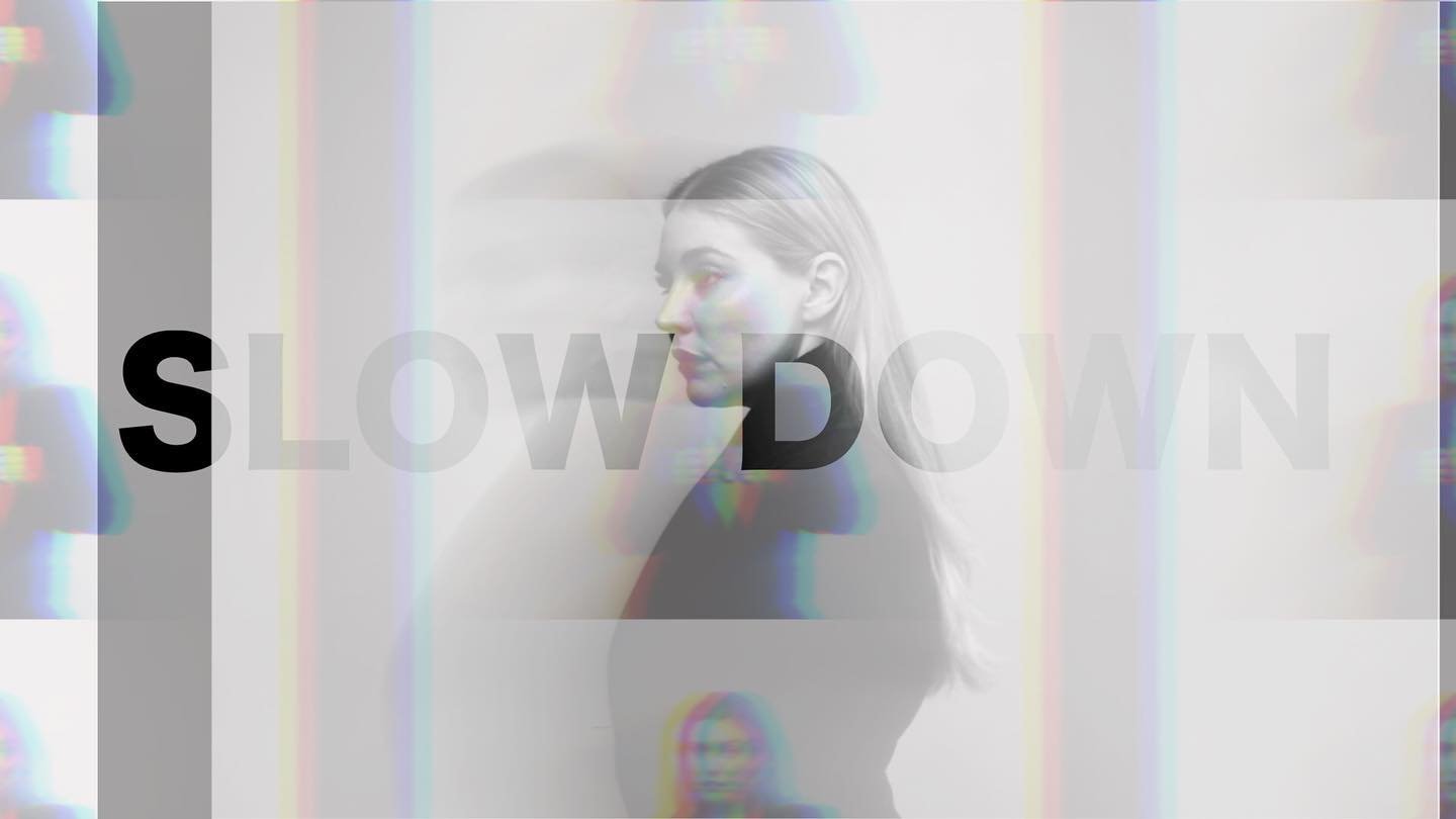 Gah! SLOW DOWN comes out at midnight!!!! I&rsquo;m so so so excited!!! You can stream it everywhere!  5 hours and counting!!! 🤯

Photo: @annahaas_creative 
Graphic Design: @suggs.creative

#slow down #cyd  #singleartwork #graphicdesign #singlereleas