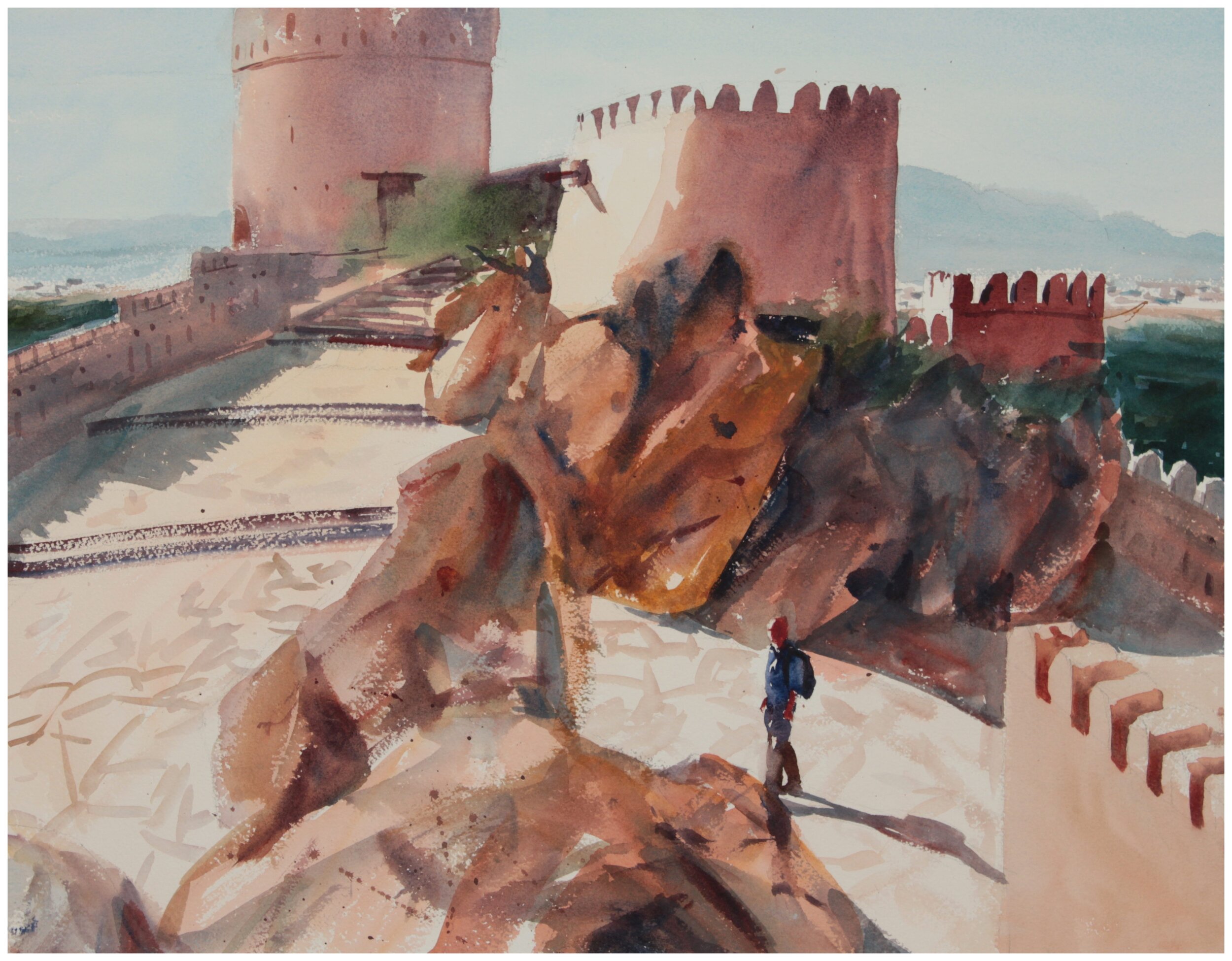  Citadel in Oman  20x25”  