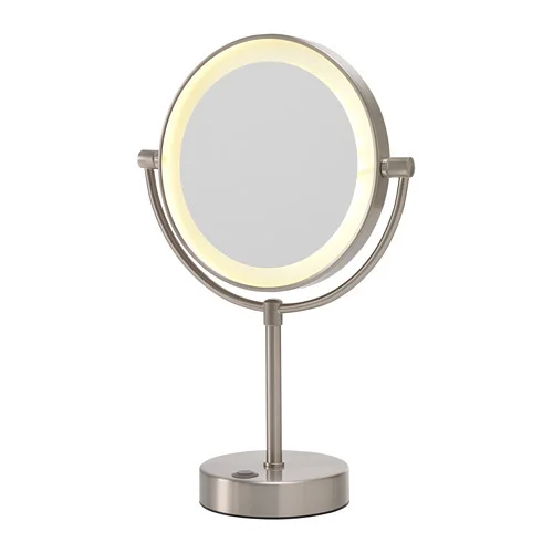 IKEA KAITUM mirror,   $59  For illuminating those hard to see spots, the KAITUM is your answer. It has a stand so you can bring it anywhere, too.