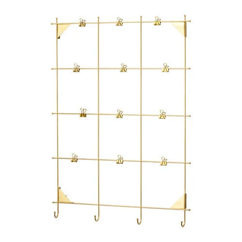 IKEA MYRHEDEN frame  , $48  Not your conventional photo frame. You don’t put photos inside the squares. You pin them on top of the frame. Perfect for creating a photo collage of your summer and holiday memories. This piece makes your cafe-like home, erm, home.