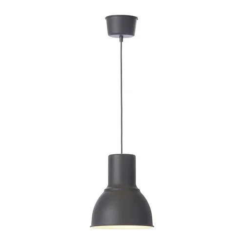 IKEA HEKTAR pendant lamp  , $139  Pendant lamps are a must in a cafe. The HEKTAR will focus light where you want it and leave mysterious, warm shadows where you don’t.