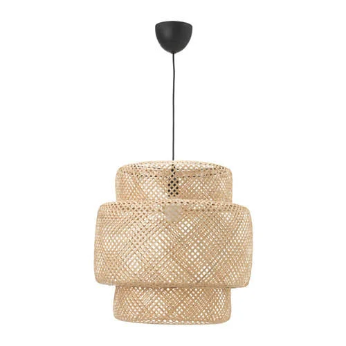 IKEA SINNERLIG pendant lamp  , $159  The SINNERLIG is made from natural fibers and it adds warmth to an already cozy cafe setting.
