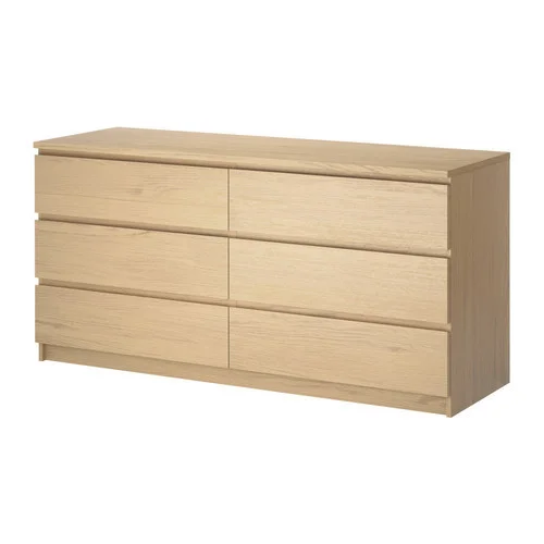 IKEA MALM white stained oak  , $388