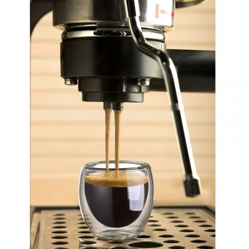    Thermal Insulation Italian Espresso double glass, 350ml    Our largest Italian Espresso double glass. Coffee addicts, rejoice! 