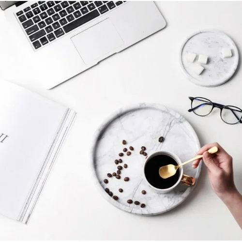    Marble tray, 25cm    A relatively large tray to bring guests their coffee, or tea. 