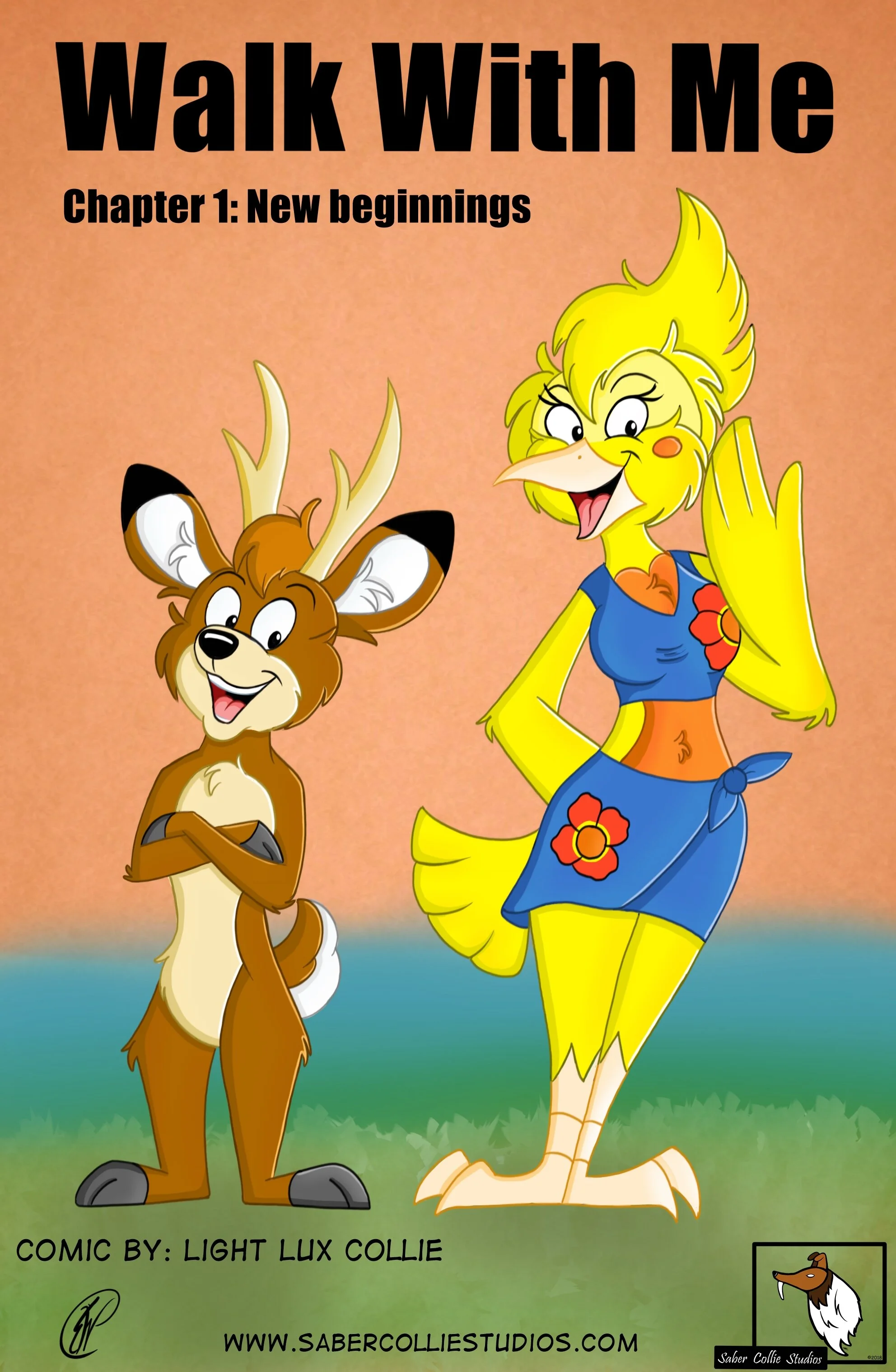 Re-Introducing (Walk With Me) A new comic by Light Lux Collie