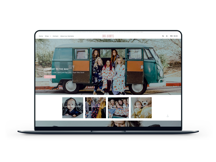 Website Design Example On Laptop