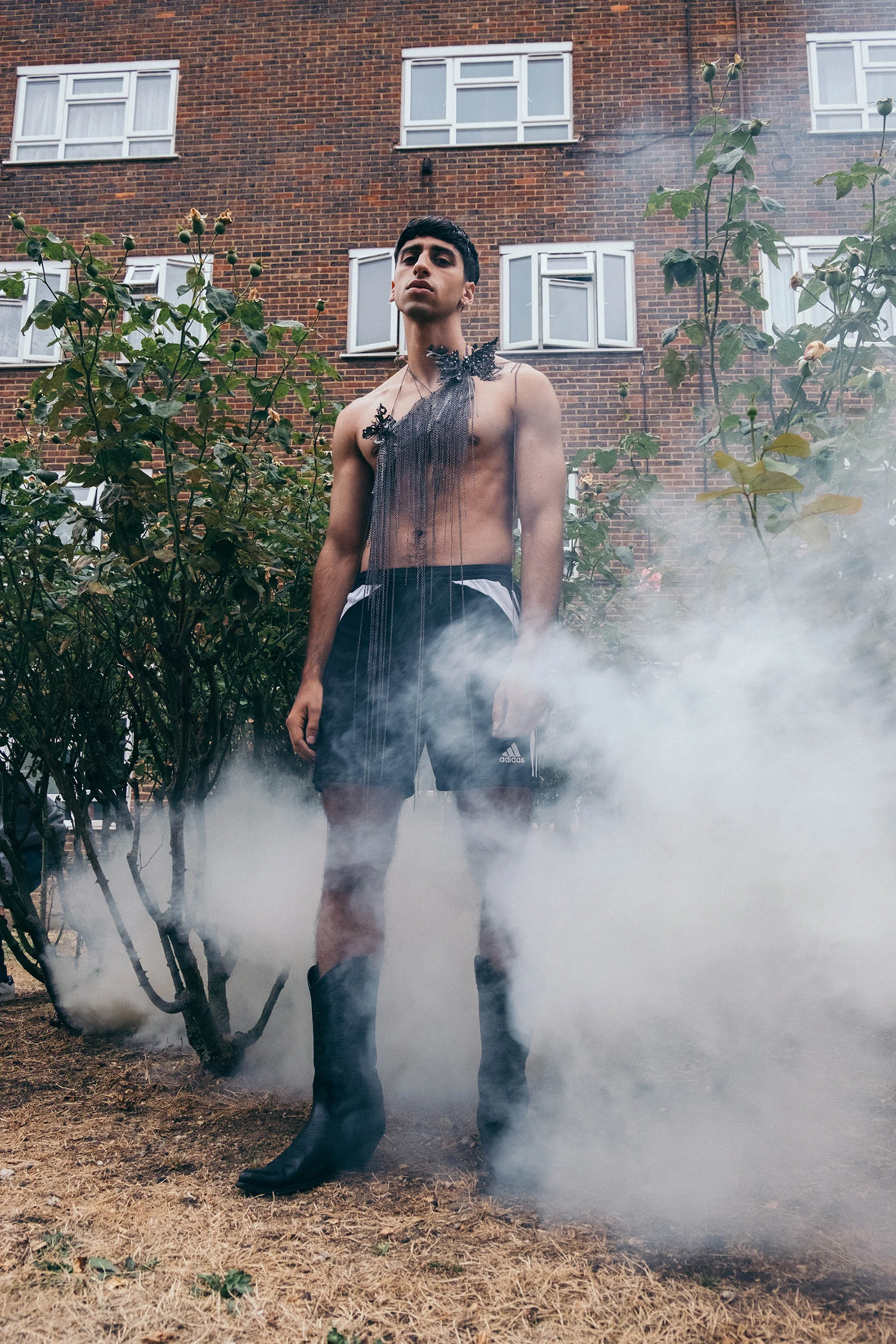 Photography by Antonio Eugenio Fashion by Joshua James Small MUA by Yuuki Yanase Photographer Assistant Sebek Lark Talent Turgay Cakli at Nii Agency