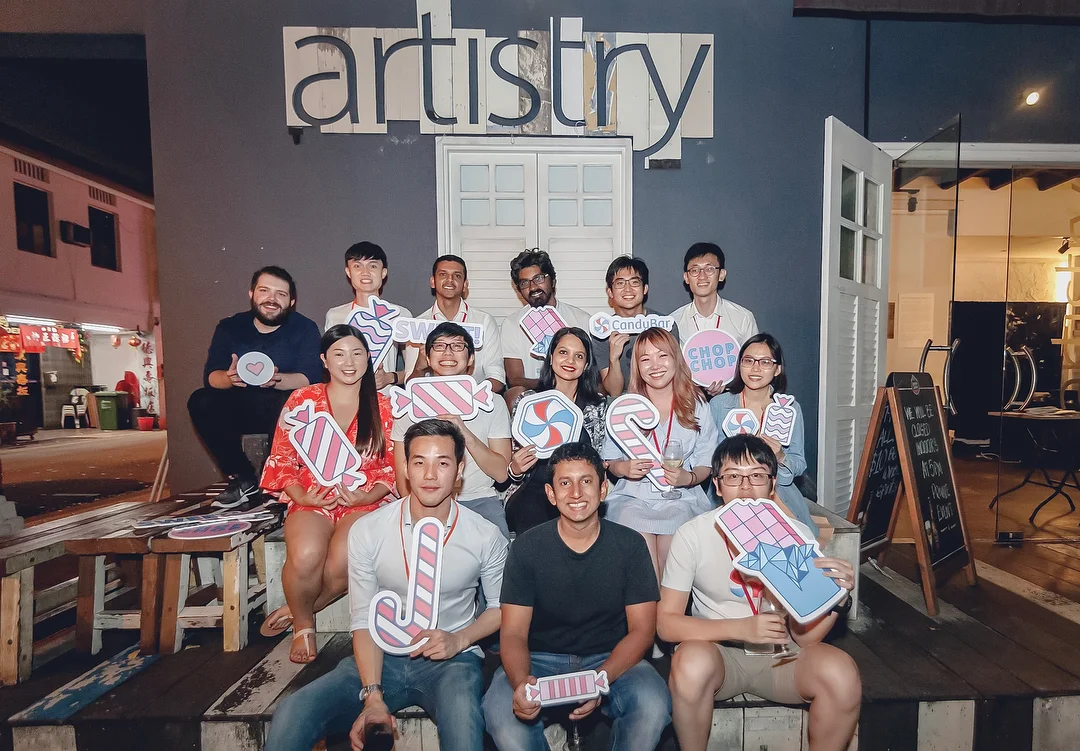 The team the night we launched the CandyBar product