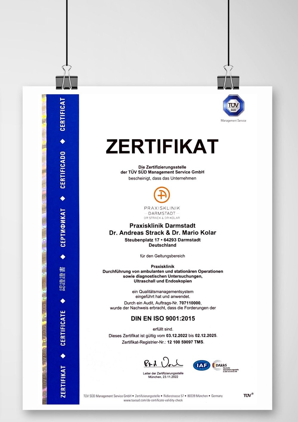 Praxisklinik Darmstadt Dr. Strack & Dr. Kolar - Chirurgie in Darmstadt