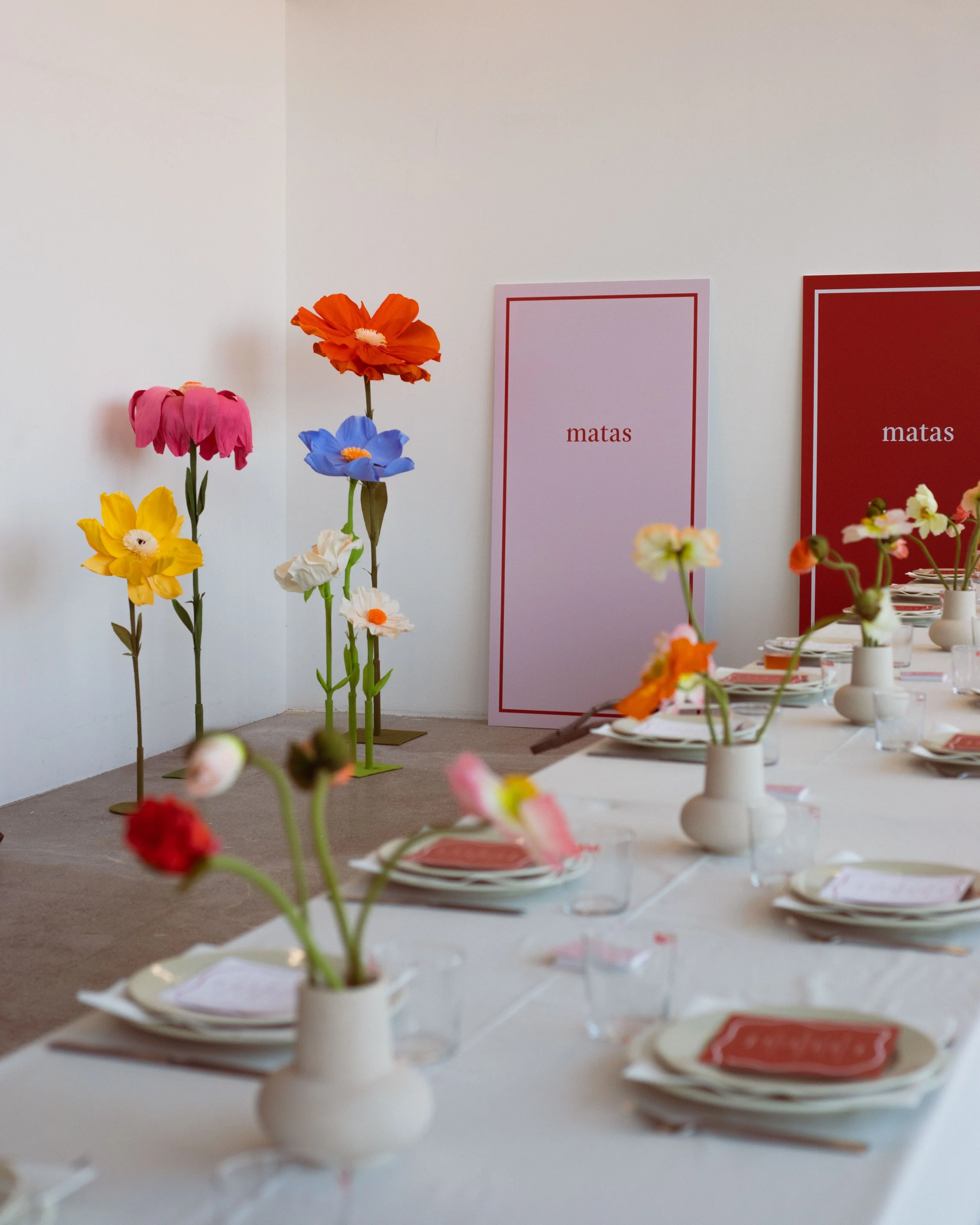 Blomsterudsmykning til event for MATAS og ALT for damerne