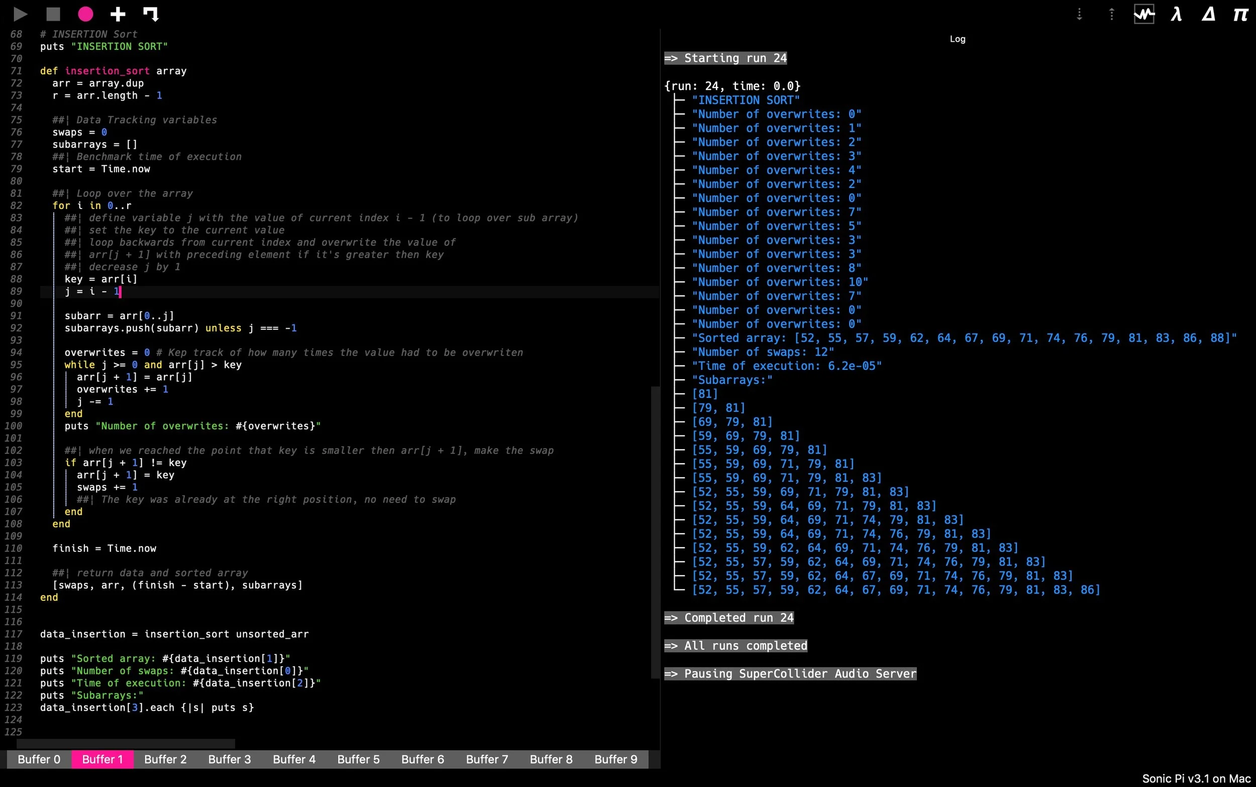 Understanding Selection And Insertion Sort By Creating Audio ...