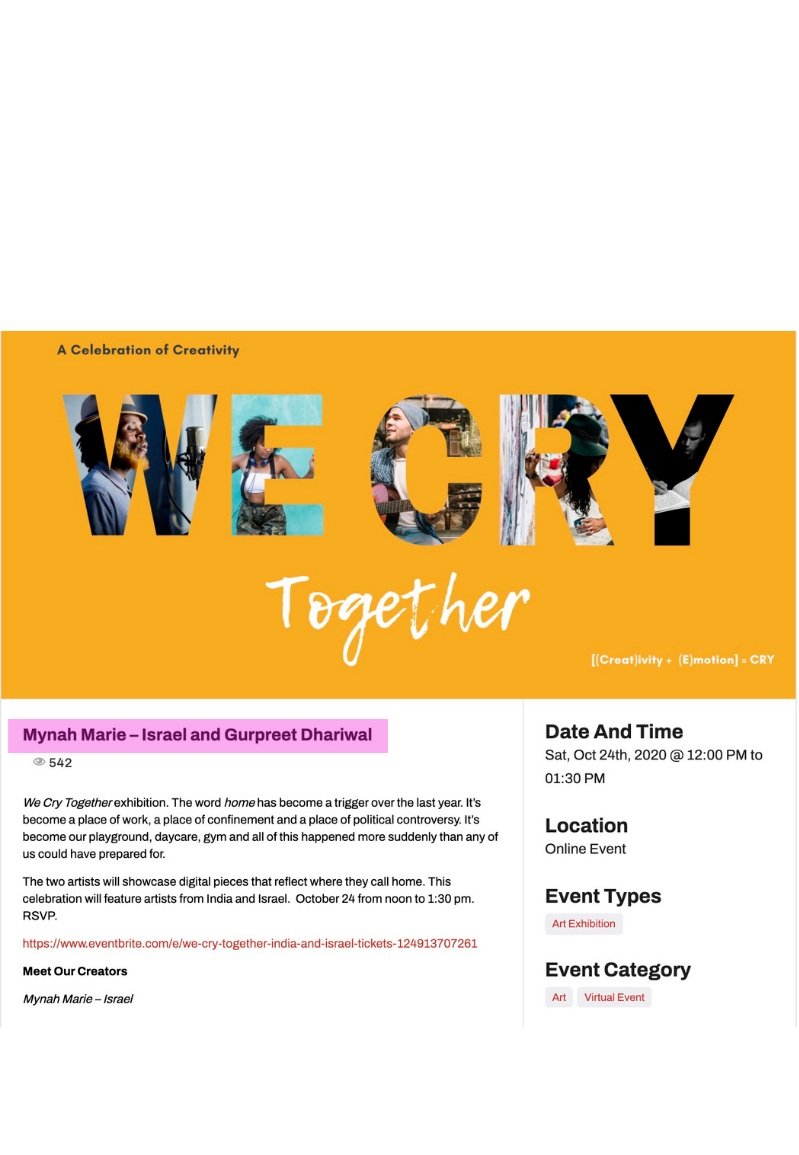 Press Release — We CRY Together Celebration