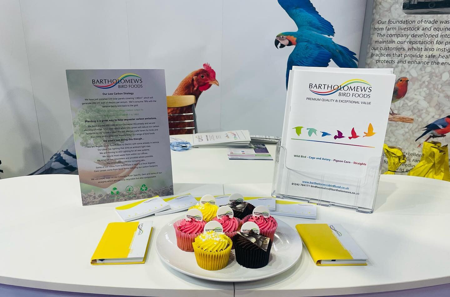 The Farm Shop and Deli Show is now open! Come and visit Dwayne and Mark on stand H319 and grab a cupcake!! #farmanddelishow #tradeshow  #bartsbirdfood #cupcakes #fsd2023