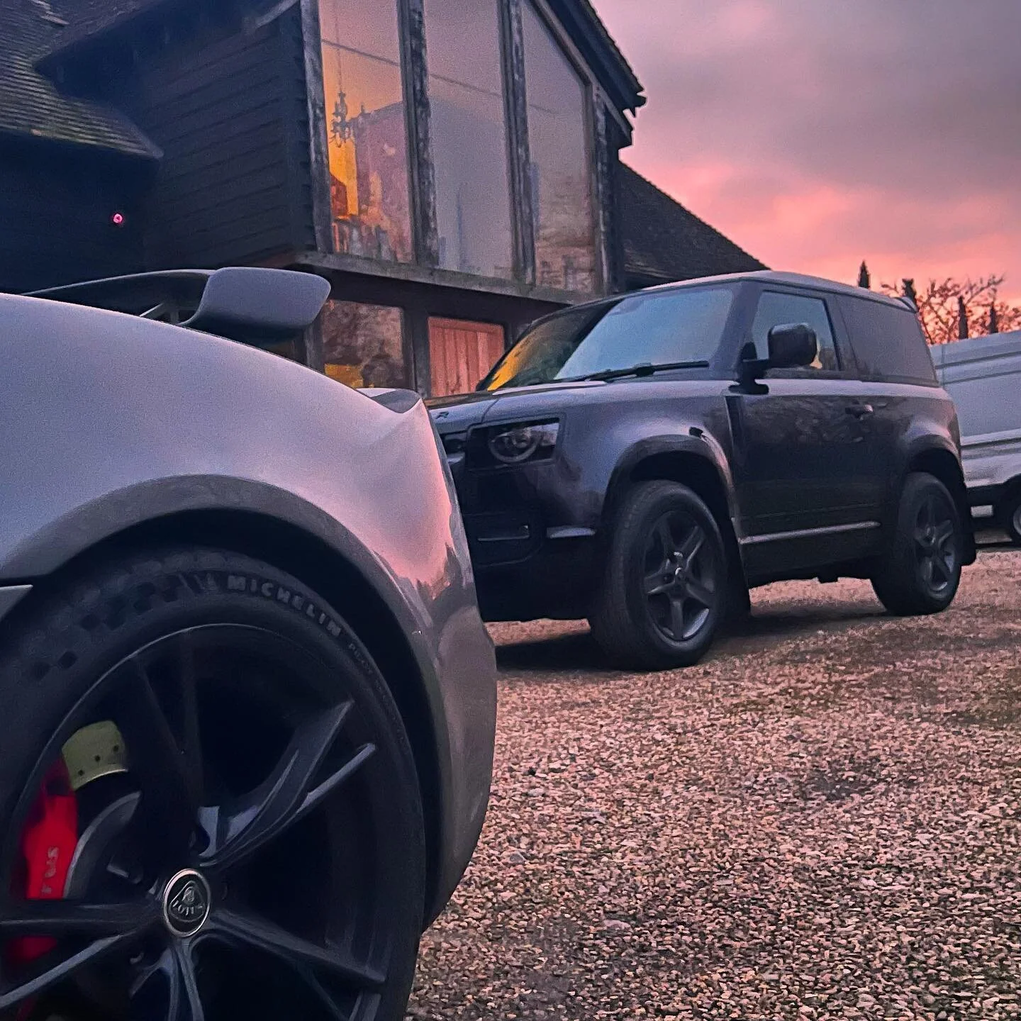 Our new support truck for 2023. @landrover_uk #defender and to keep tradition black on black on black #lrl663 #l663 #murdered #murderedout