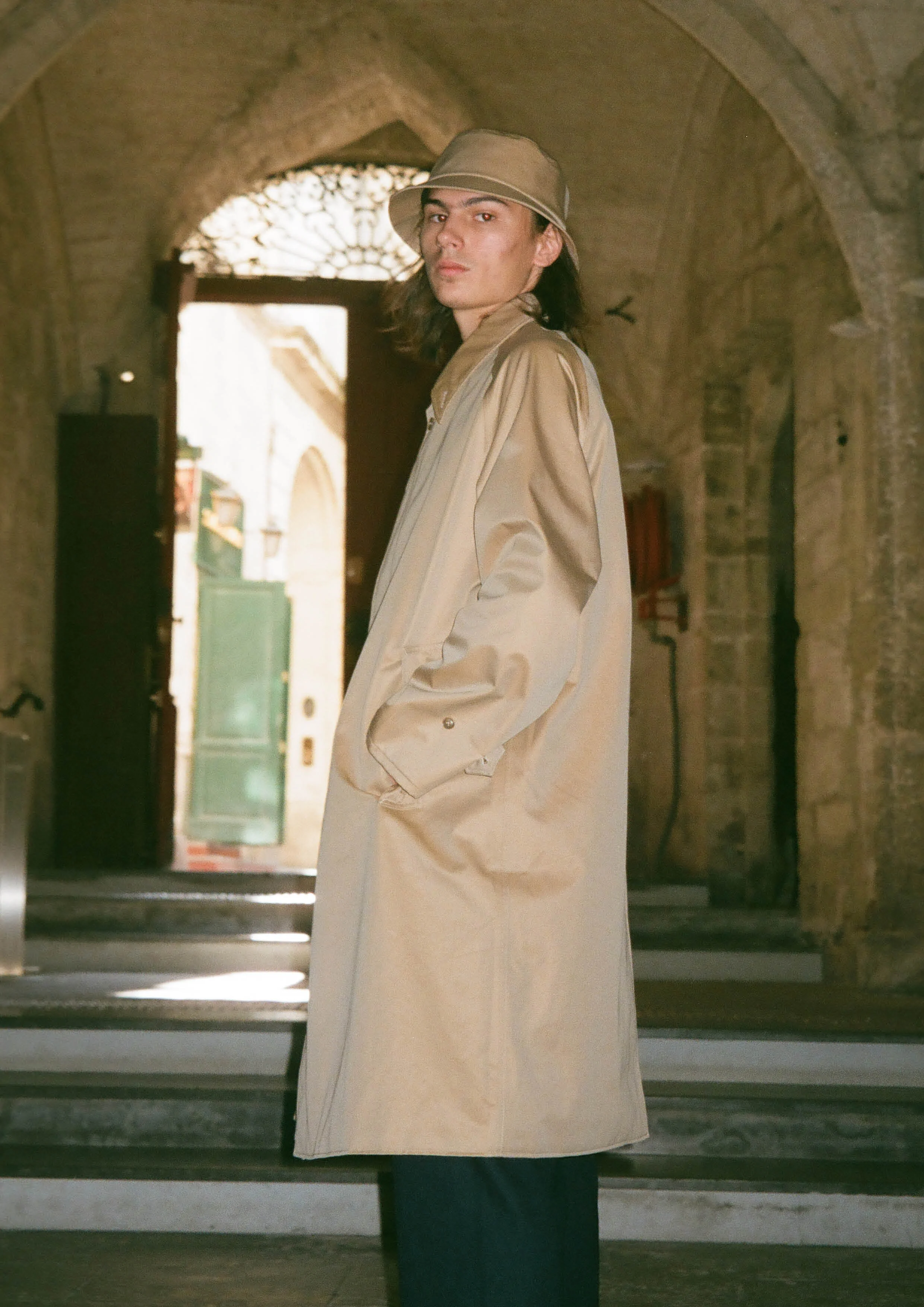 gore tex duster coat