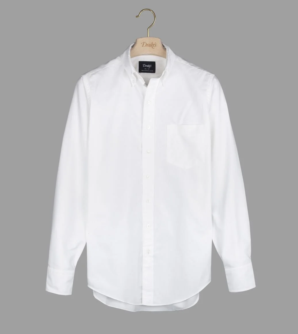 White Oxford Regular Fit Shirt 