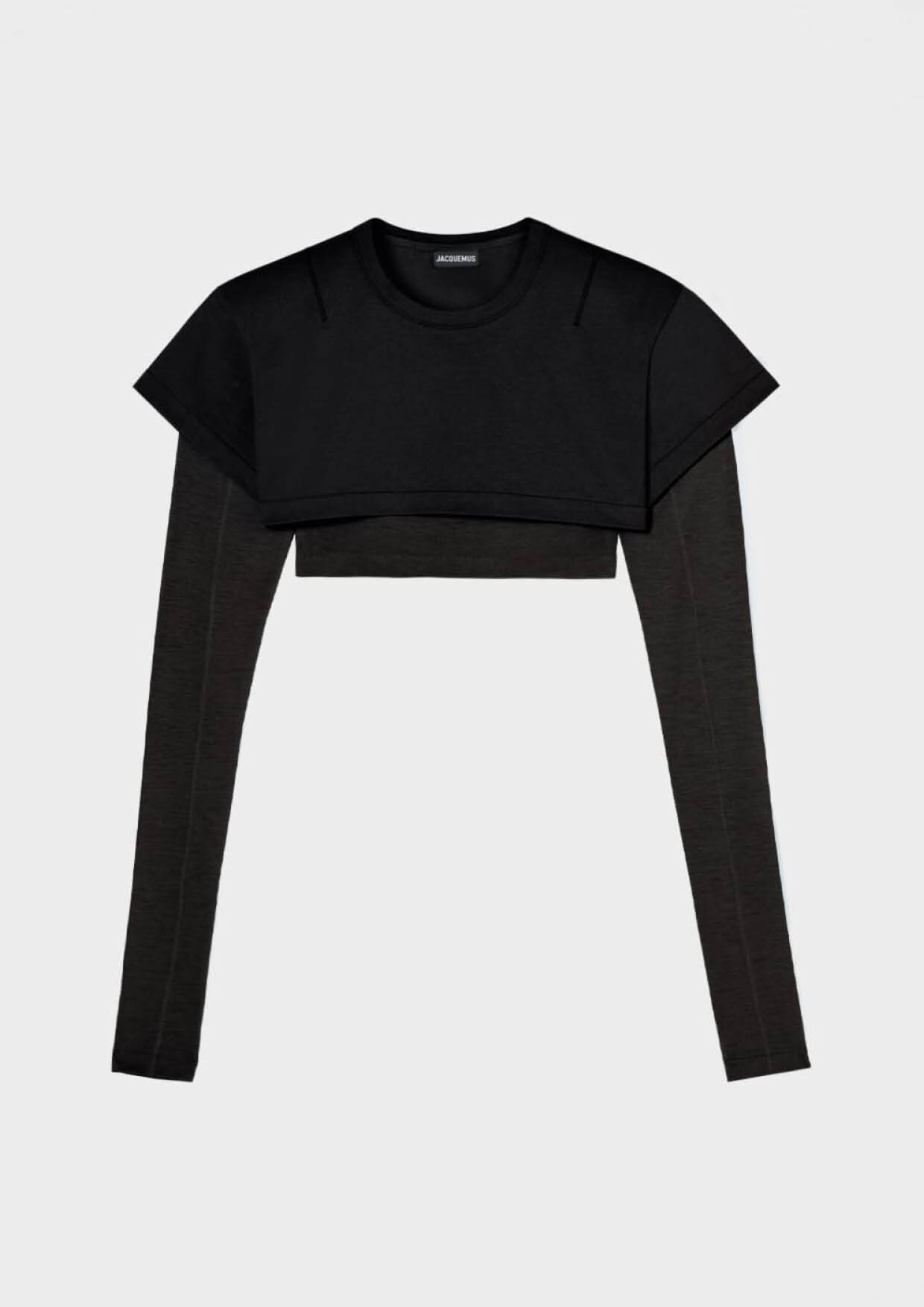 JACQUEMUS - LE DOUBLE T-SHIRT BLACK 