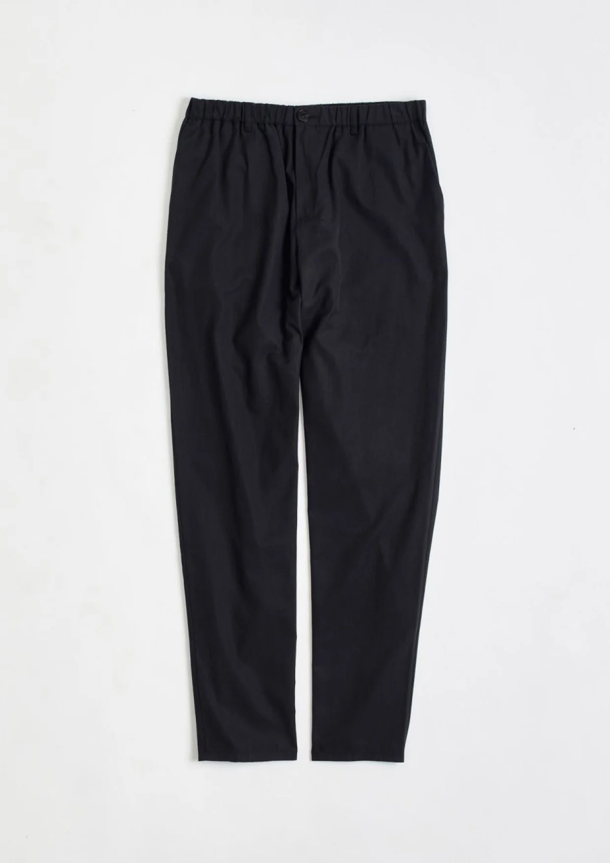 ELASTICATED WIDE TROUSERS WASHED BLACK 