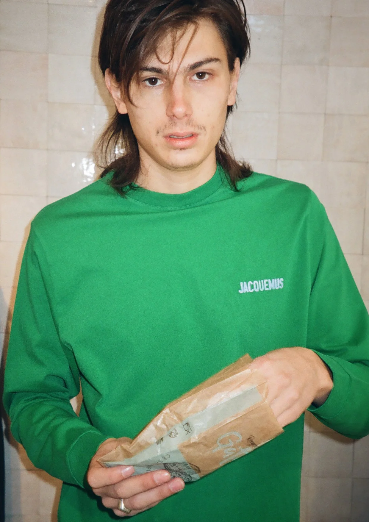 jacquemus green shirt