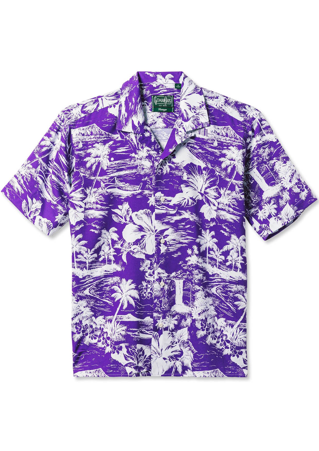 GITMAN VINTAGE - PURPLE ALOHA RAY-ON 