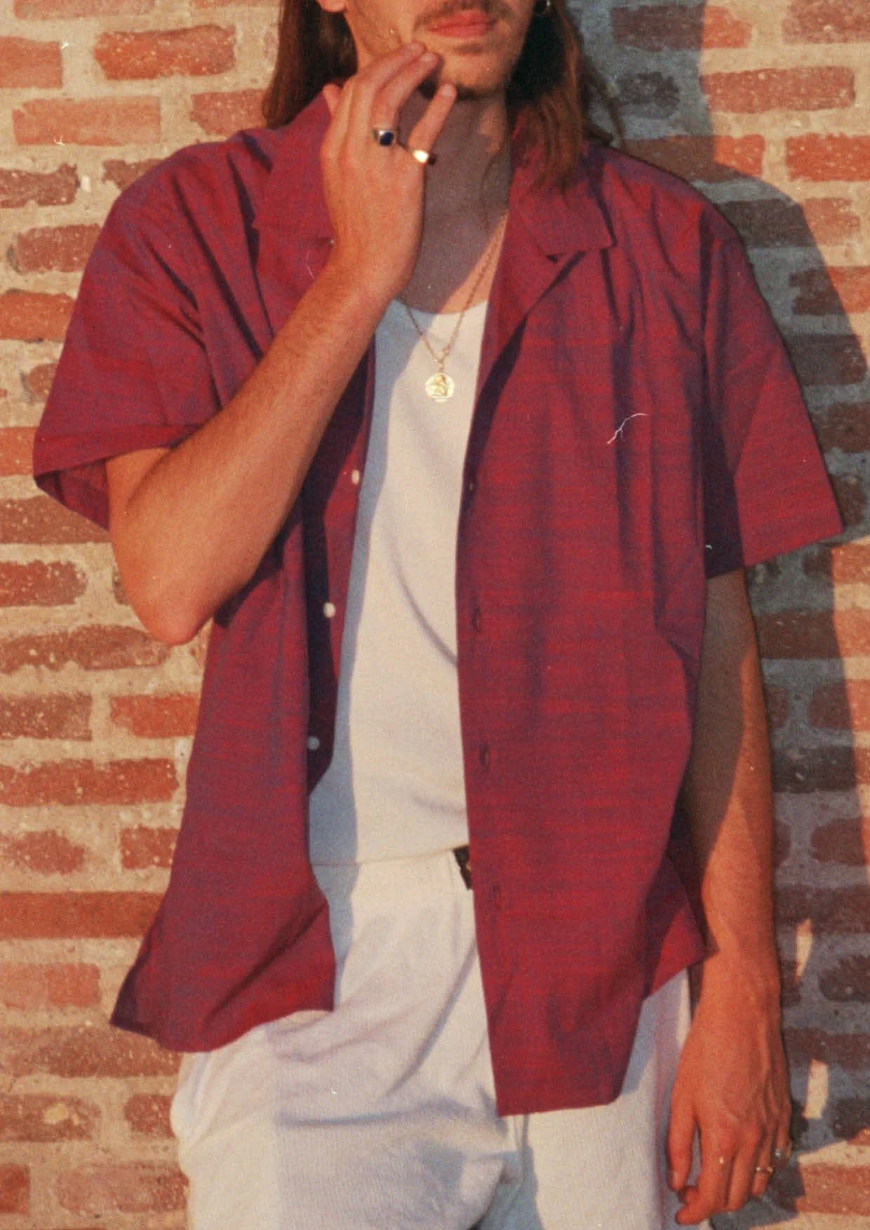 GITMAN VINTAGE - RED IRIDESCENT MADRAS 