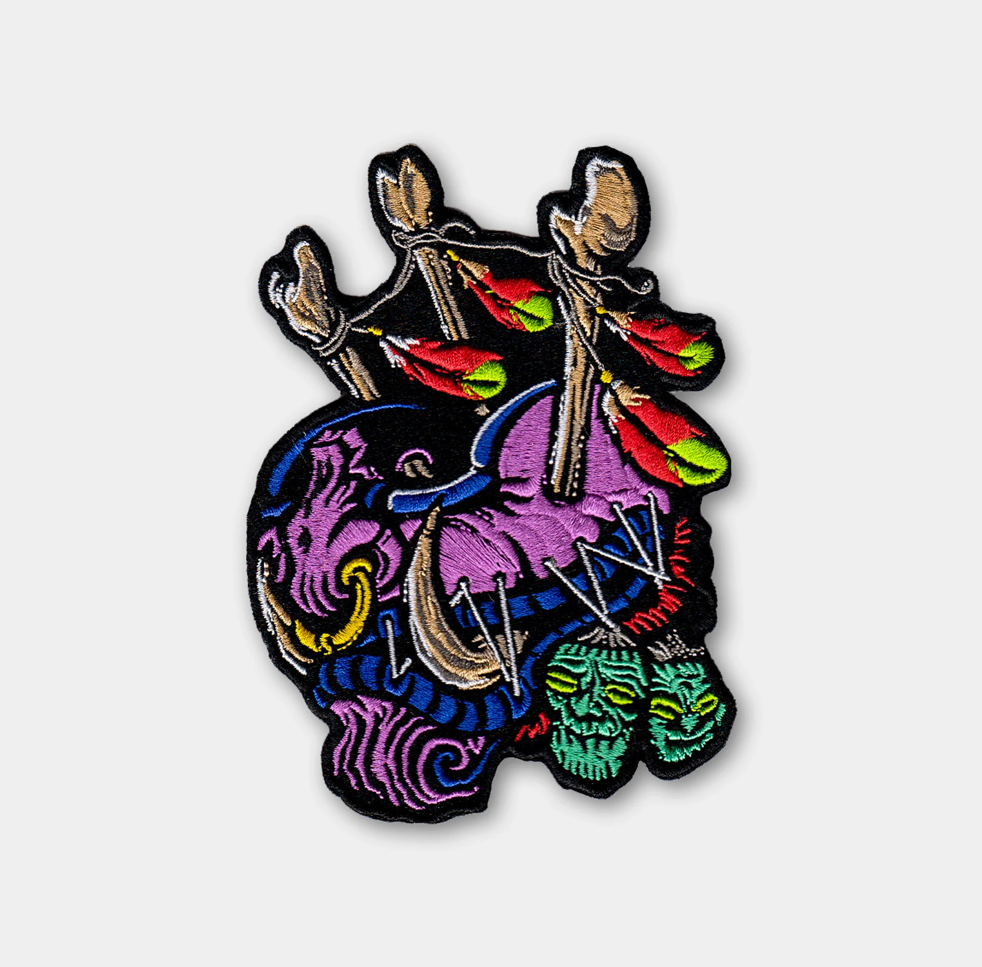Brother Two Shaman Oni Mask Patch