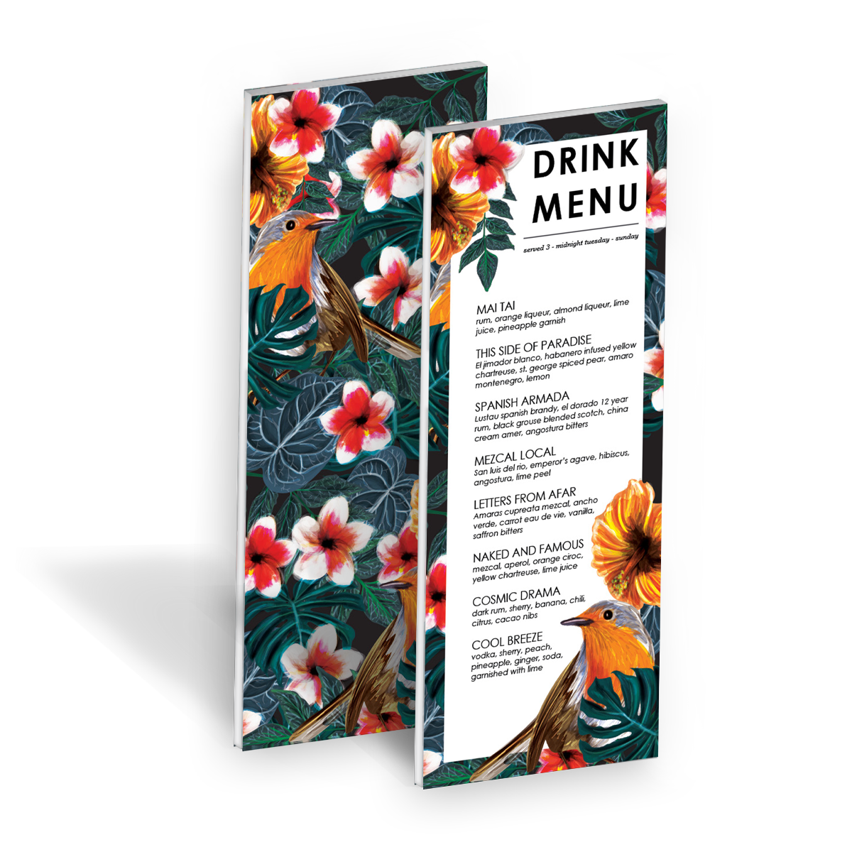 Armada Menu Board Stiff Rigid Print Plastic Menu.png