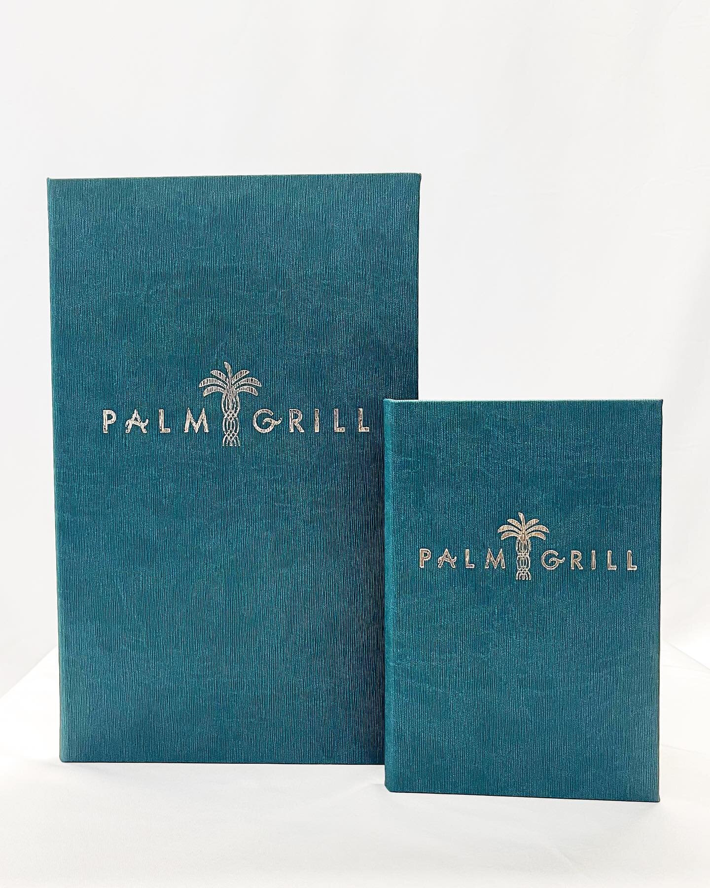 Feeling all the summer vibes from our new Turquoise Vienna Menu Covers for Palm Grill ☀️🌴

#rischmenucovers #menus #restaurant #branding #marketing #hospitality #menucovers #menudesign #design #summer #foodie #handmade #handcrafted #madeintheusa