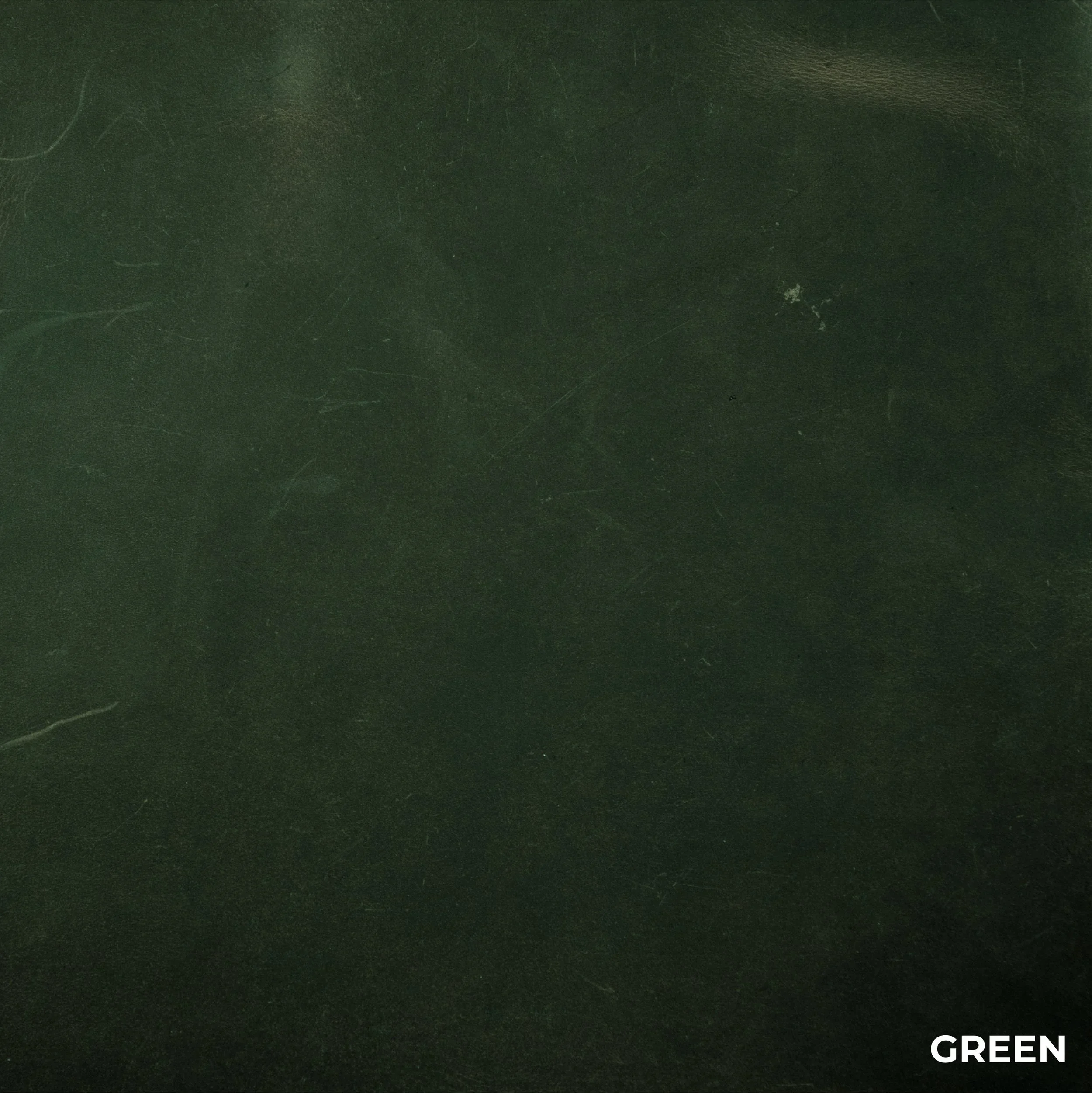 Green Genuine Leather