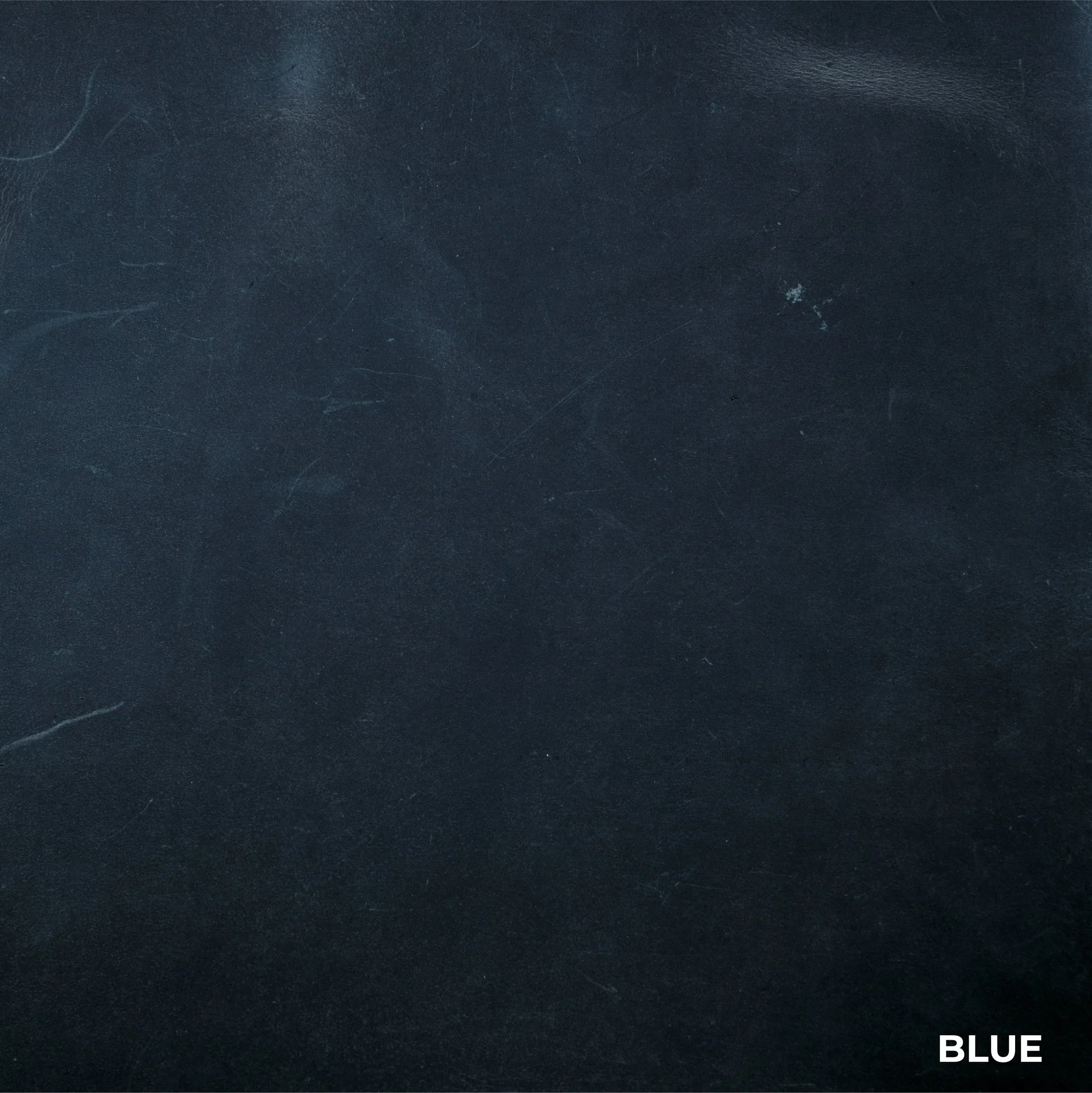 Blue Genuine Leather