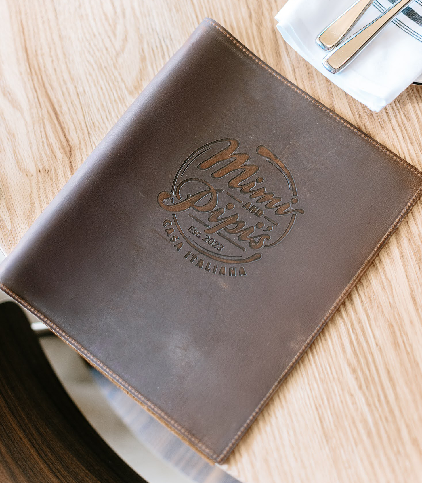 Genuine Leather Menu Covers Designed for Hospitality Use
