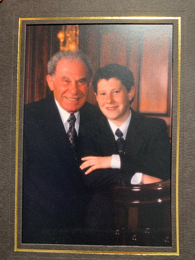 Stephen and his grandfather Zaidie