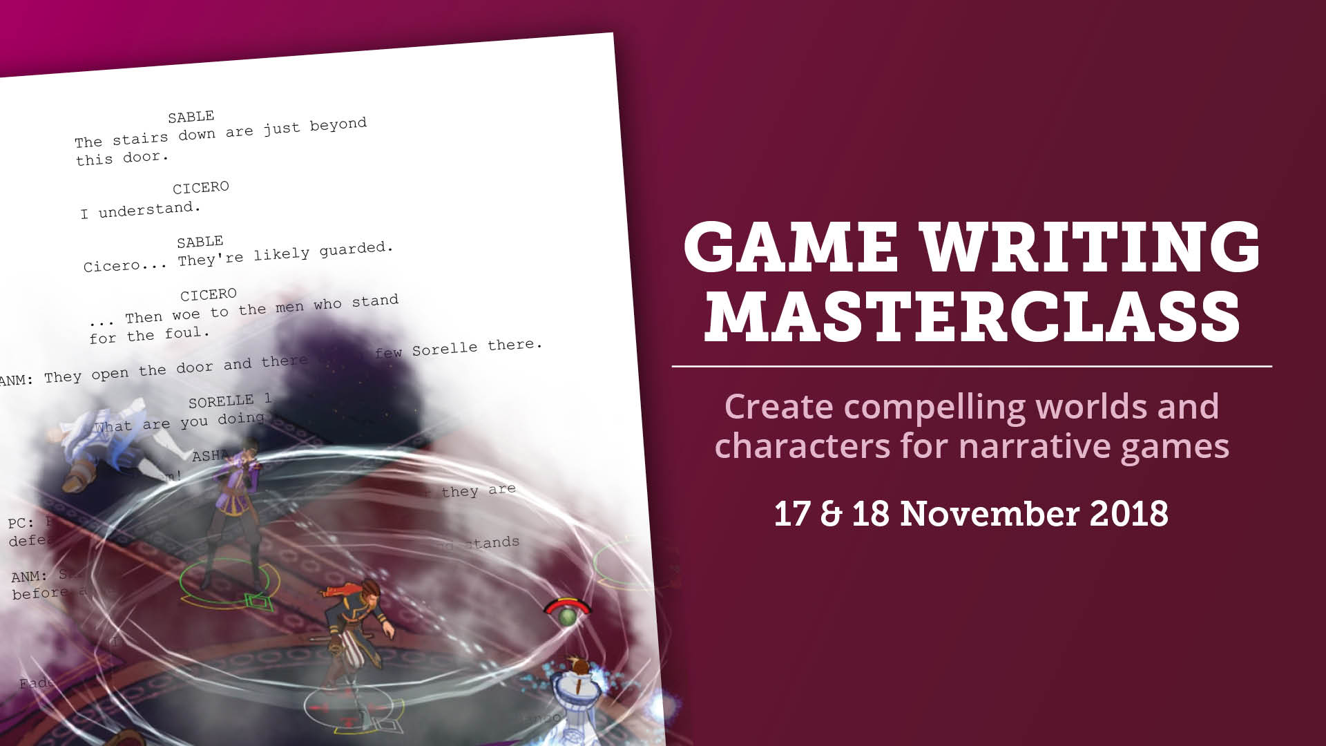 Game Writing Masterclass