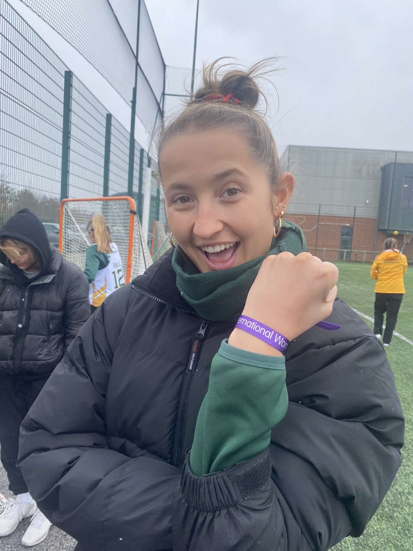 The team all wore International Women's Day wristbands during their match