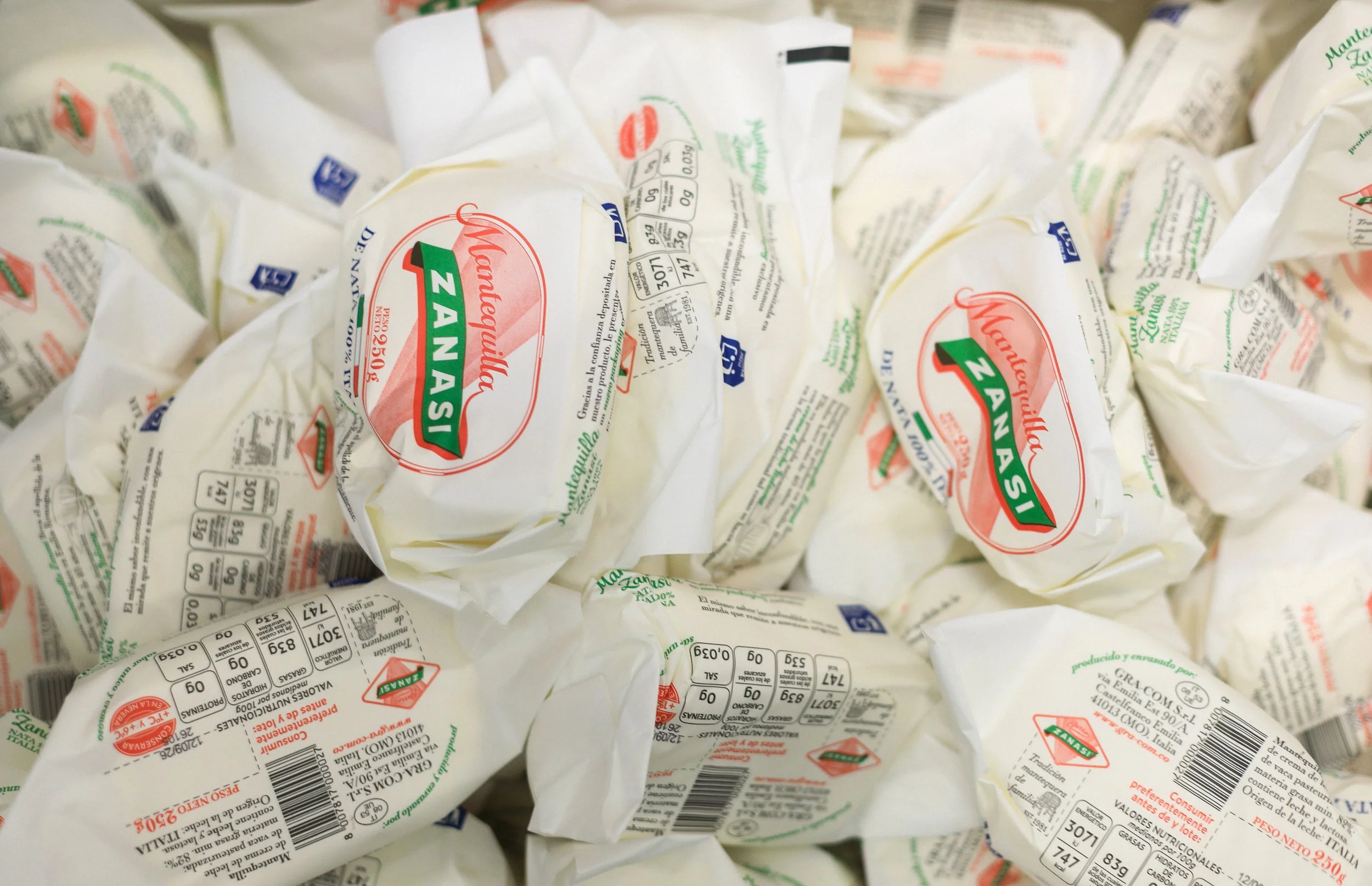 Confezionamento Mantequilla Zanasi 250 g
