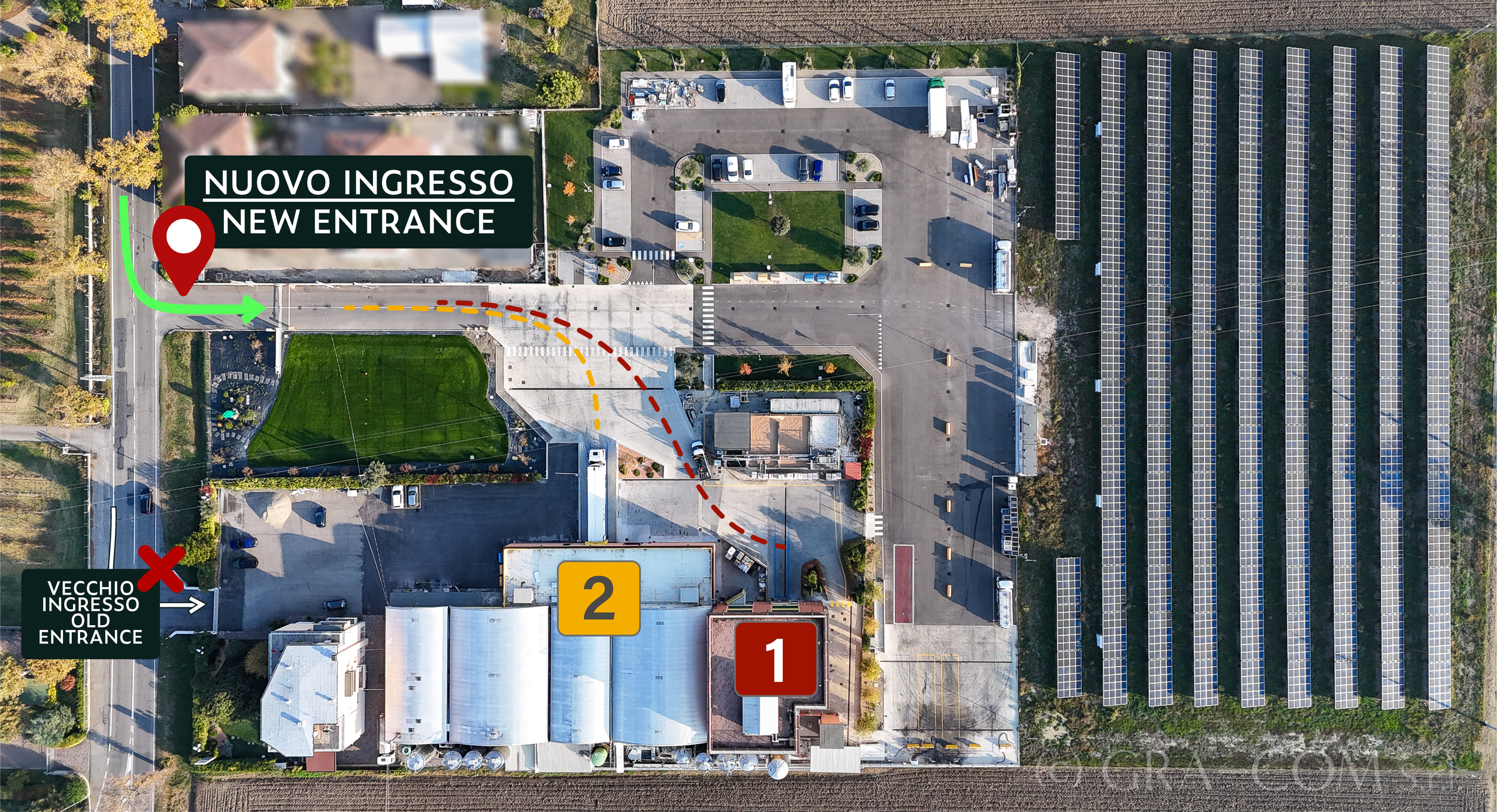 immagine con ingresso nuovo e rampe di carico/scarico GRA-COM Srl 2026