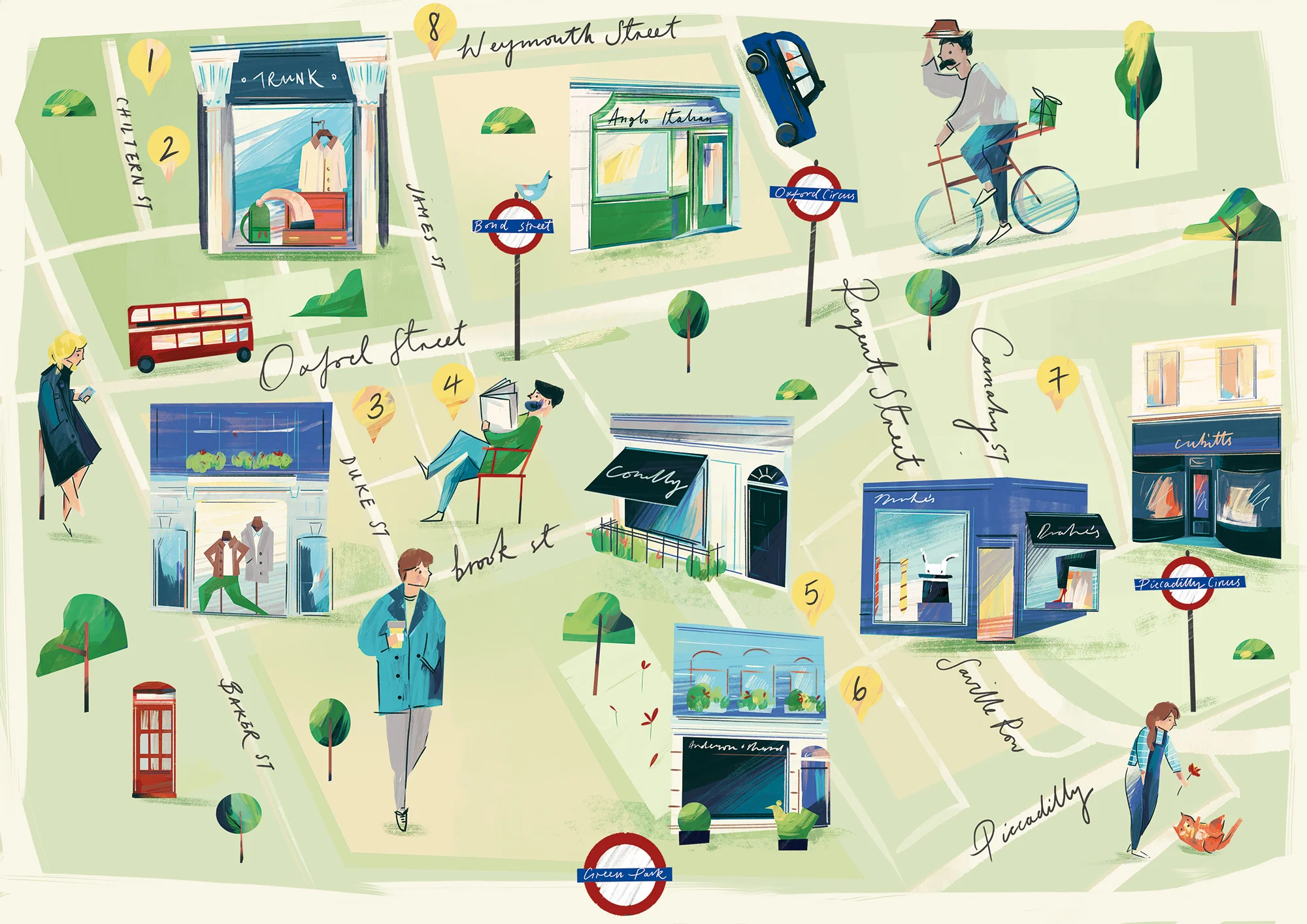 Map of Mayfair, London (Client: Birch Agency)