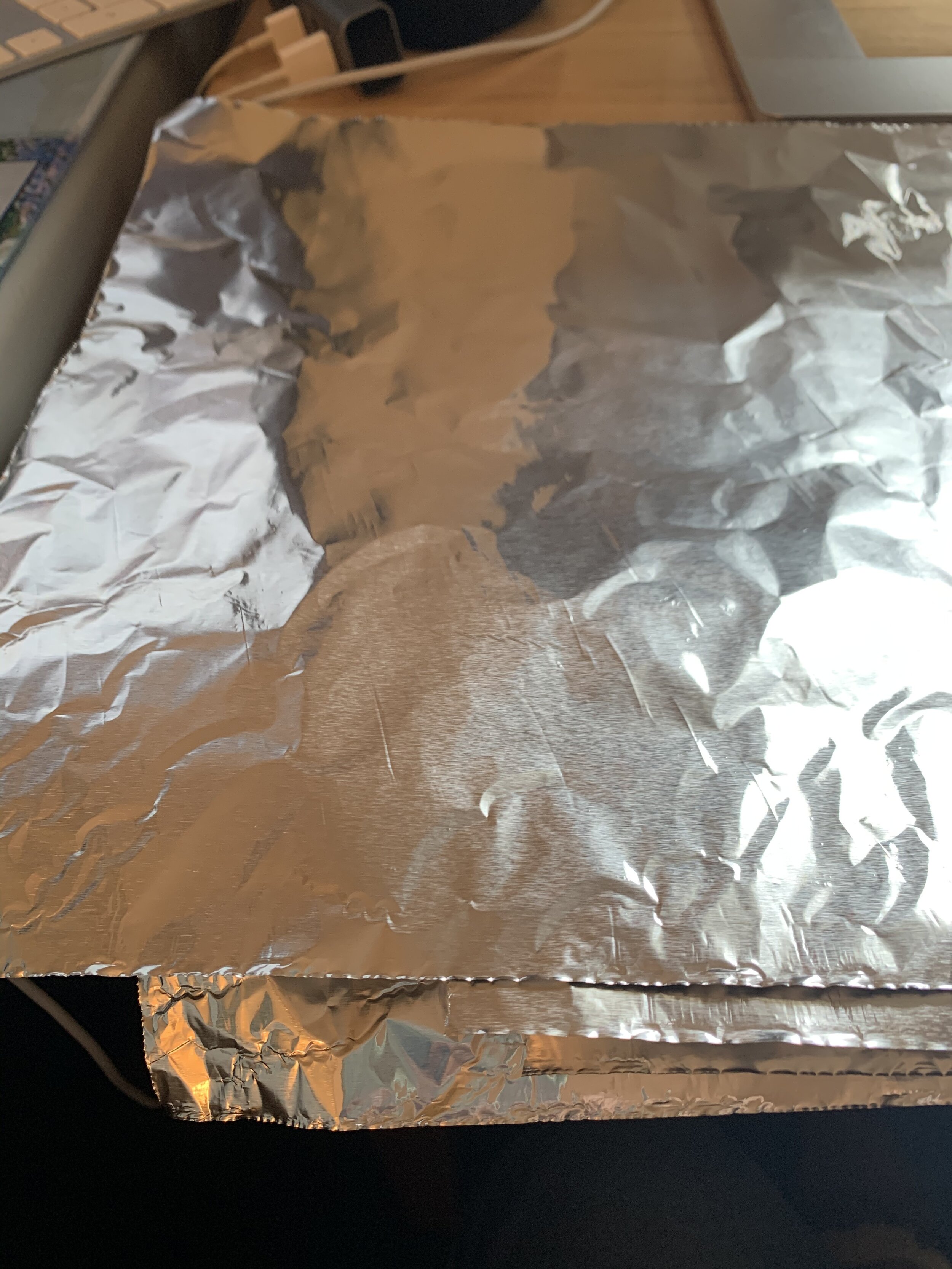 4 sheets of tin foil