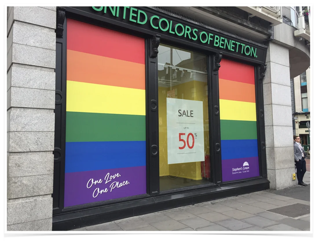  Stephen's Green Shopping Centre window take-over