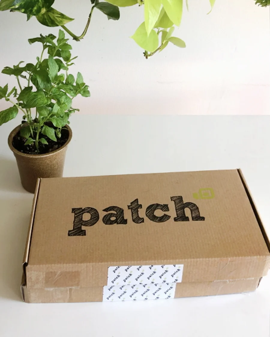 Patch Planters are mailed flat