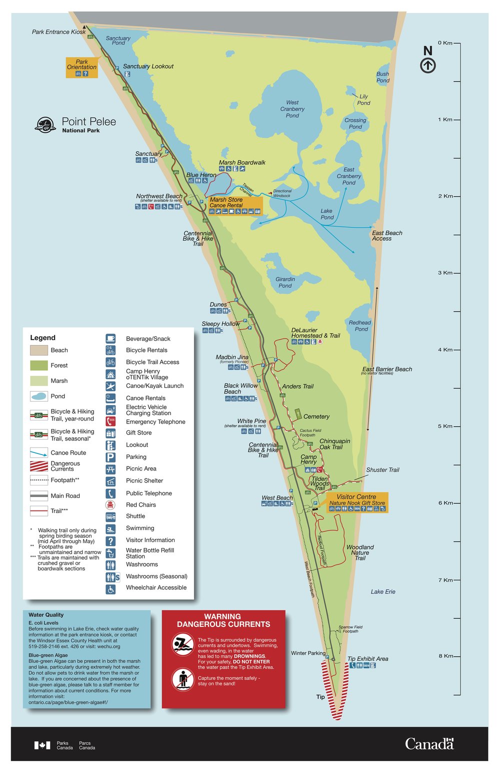 Point Pelee Park Map 