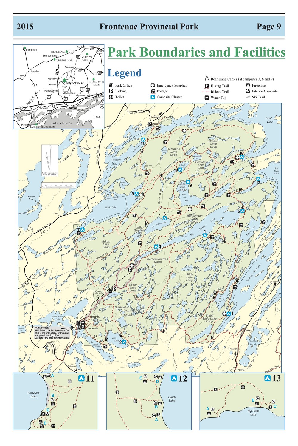 Frontenac Park Map