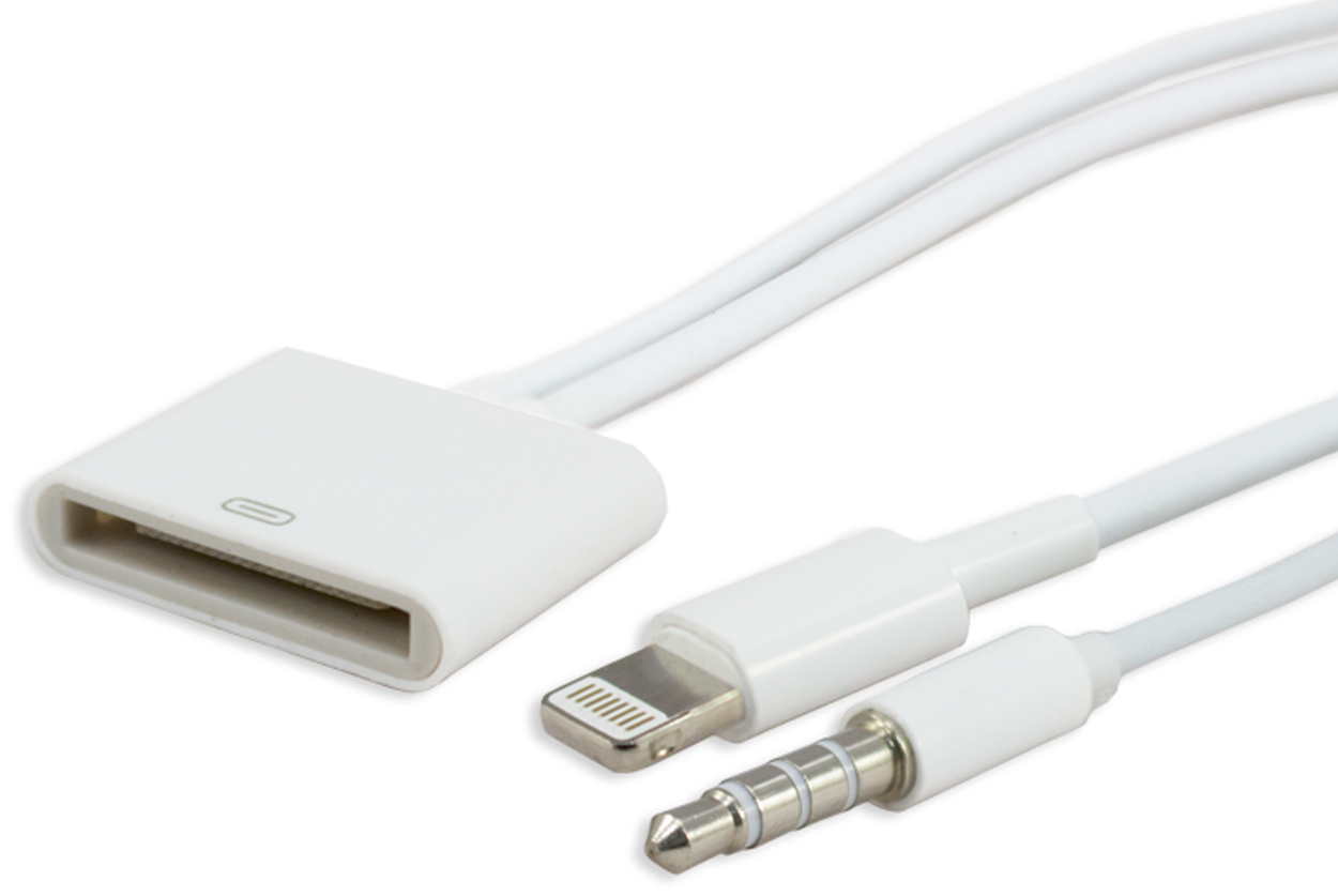 iSix---30-Pin-socket--8-pin-plug-&-3.5mm-stereo-plug-0.3m.jpg