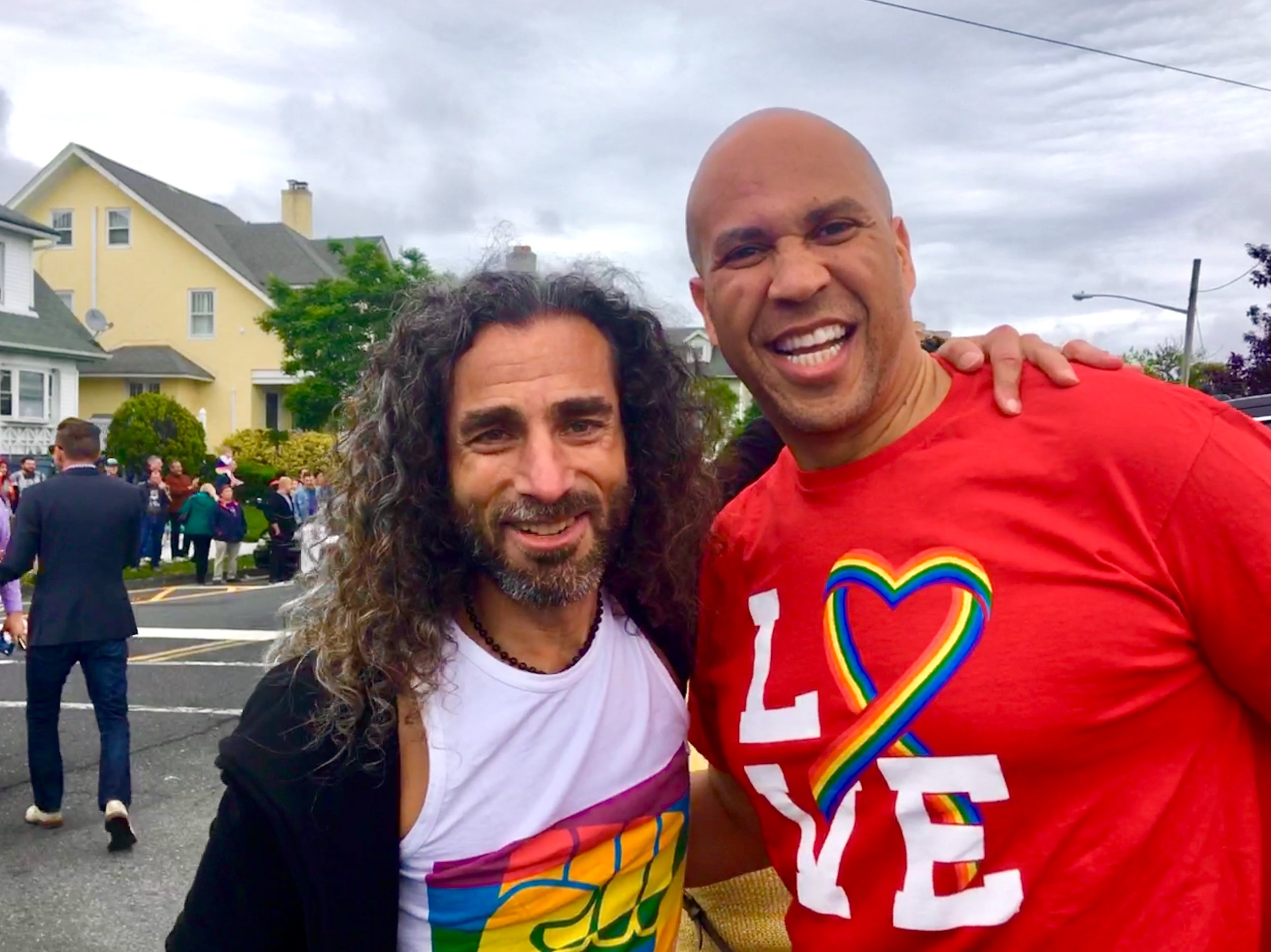 BRCSJ Chief Activist Robt Seda-Schreiber with friend of the Center, Senator Cory Booker.JPG