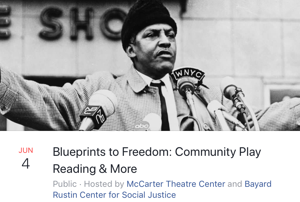 McCarter Theatre Community Play-Reading & Vegetarian Potluck