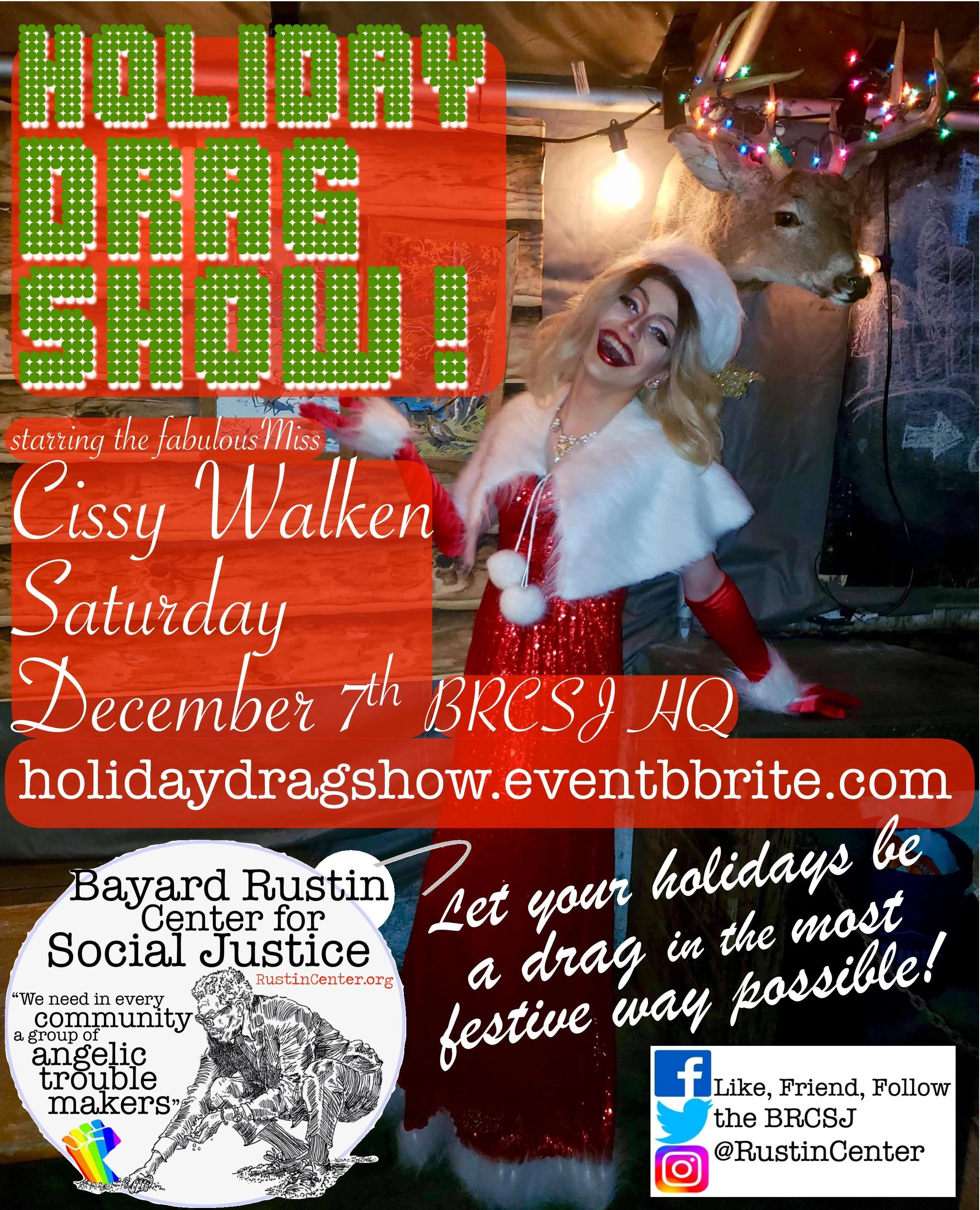 Holiday Drag Show Fundraiser starring Miss Cissy Walken
